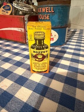 Hope's Yellow Nitro Solvent Bottle Box